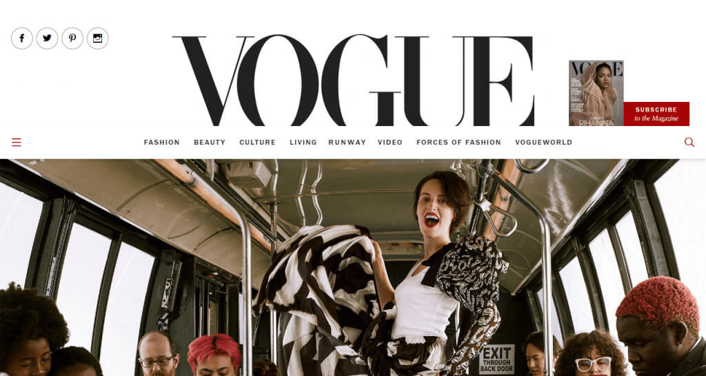 Sito web Vogue