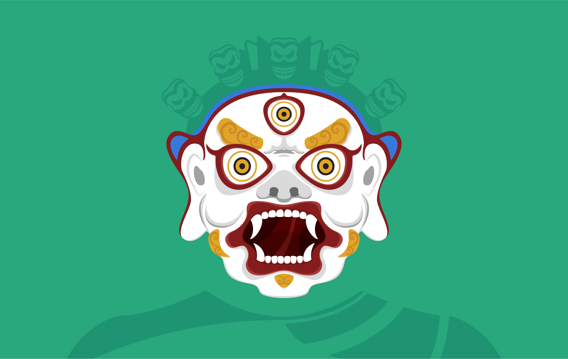 Maschere_CON_Deities2