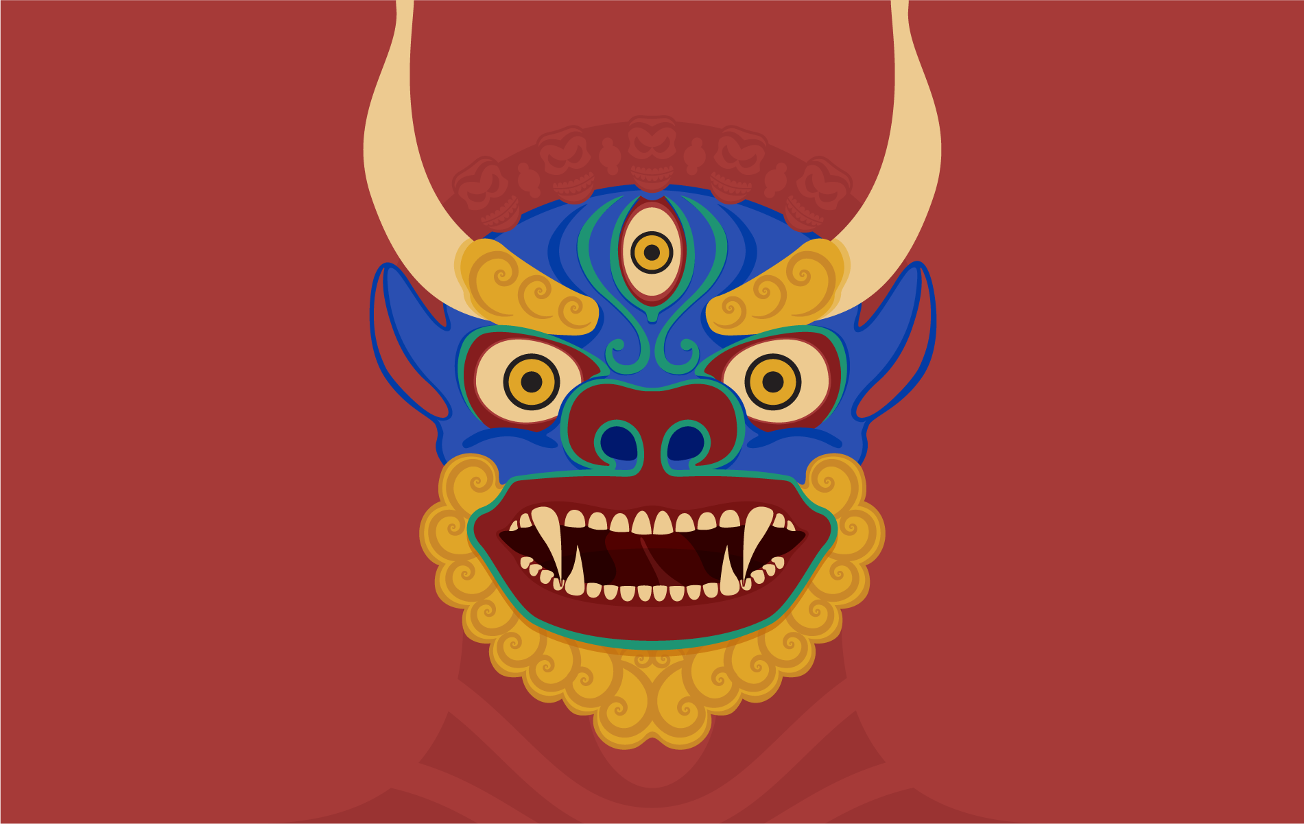 Illustrazione Yama (Dharmapalas)