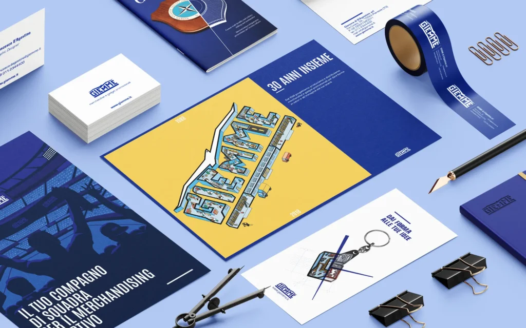 Raccolta di elementi di Brand Identity per PMI